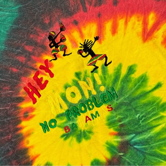 Vintage 90’s Embroidered Bahamas Tee - Picture 2 of 3